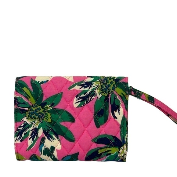 Vera Bradley Your Turn Smartphone Wristlet Tropical Paradise Pink/Green EUC - Picture 3 of 7